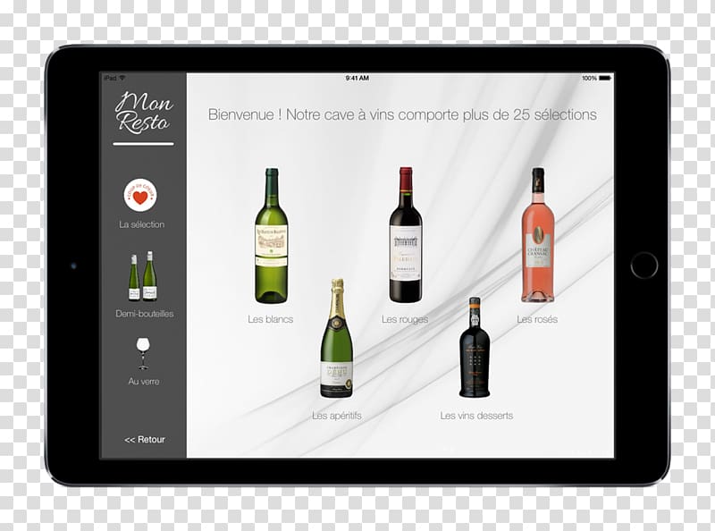 Champagne Wine list iPad Menu, champagne transparent background PNG clipart
