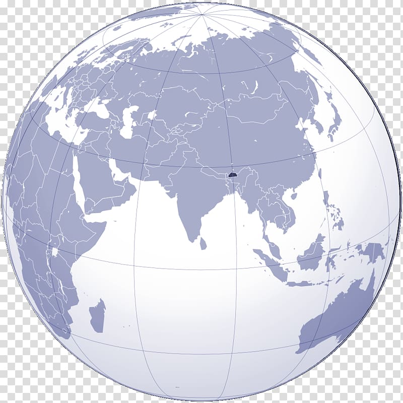 Nepal Globe World map, globe transparent background PNG clipart