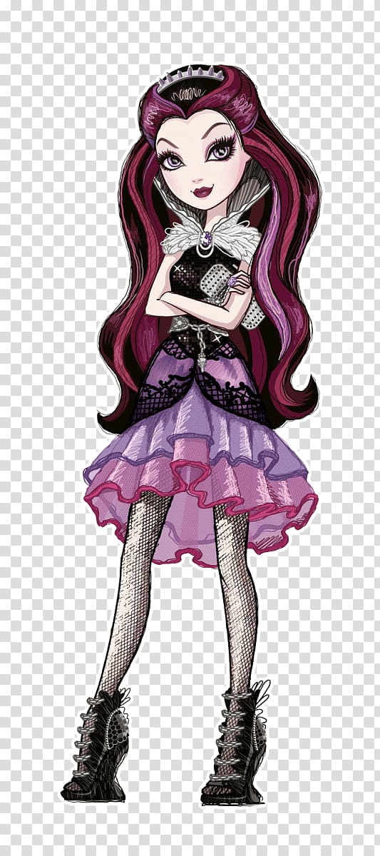 Ever After High Legacy Day Raven Queen Doll Ever After High Legacy Day Apple White Doll Ever After High Thronecoming Raven Queen, queen transparent background PNG clipart