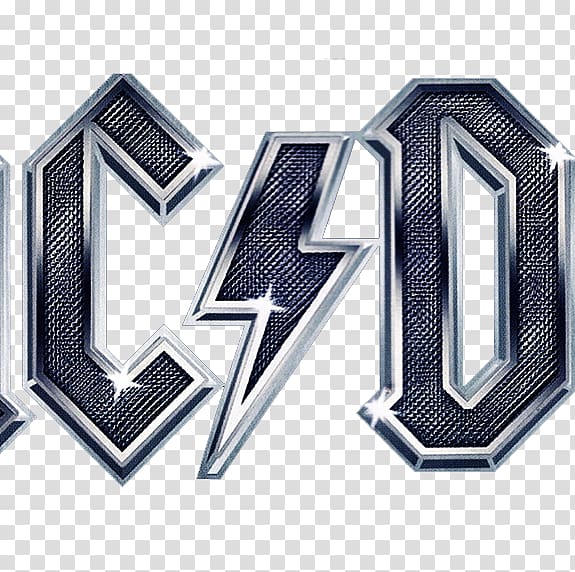 AC/DC Music Back in Black Logo, high voltage transparent background PNG clipart