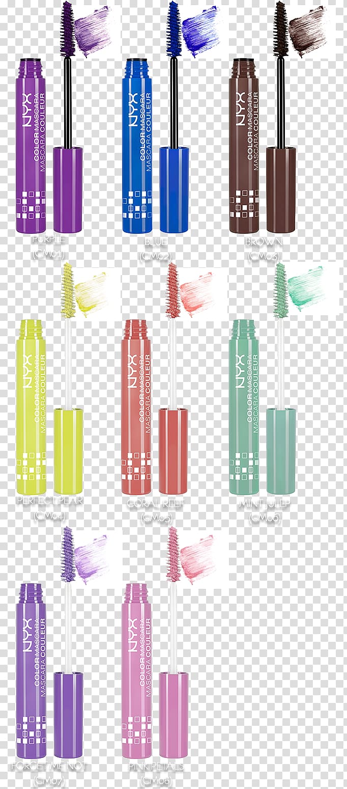 NYX Cosmetics NYX Color Mascara YSL Mascara Vinyl Couture, others transparent background PNG clipart