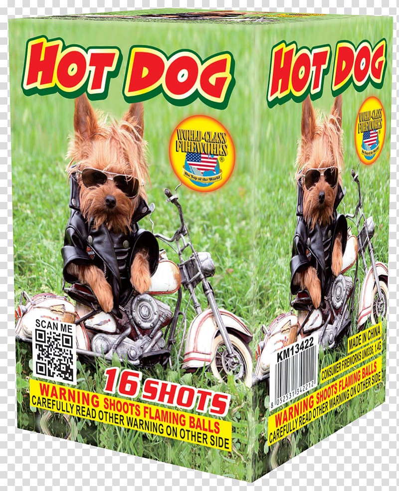 Cake Fireworks Hot dog Pyrotechnics, a dog armed with firecrackers transparent background PNG clipart