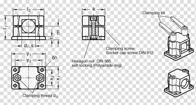 Gastronorm sizes Stainless steel Screw Technical drawing DIN-Norm, Clamp transparent background PNG clipart