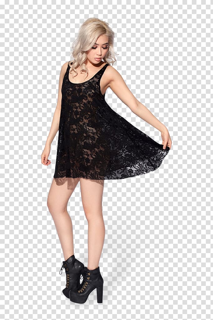 Babydoll Little black dress Clothing Lace, dress transparent background PNG clipart