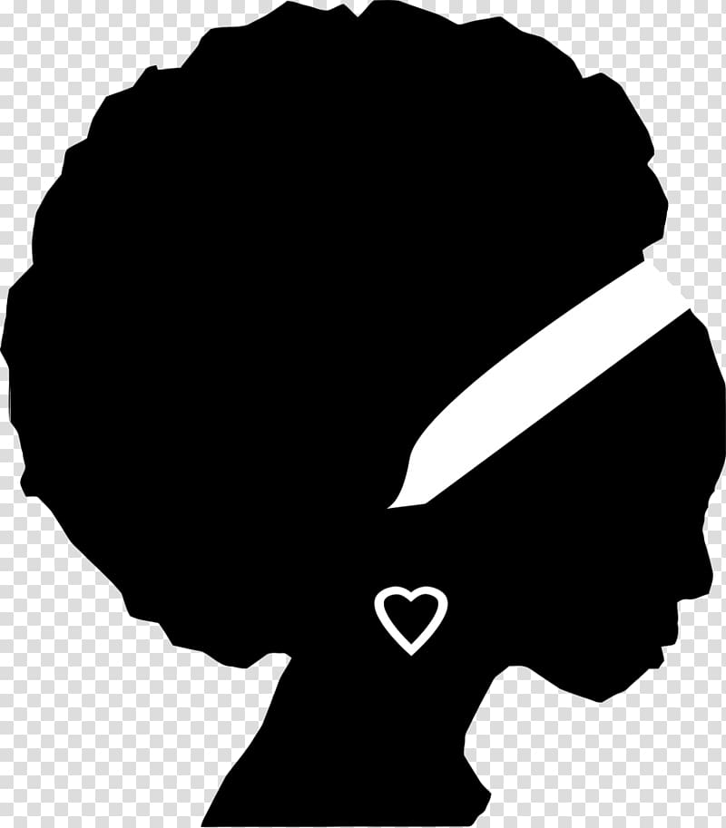 woman illustration, African American Female Silhouette , afro transparent background PNG clipart