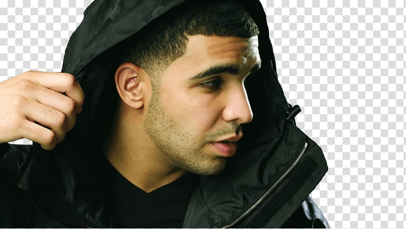 man wearing black hoodie, Drake Looking Right transparent background PNG clipart