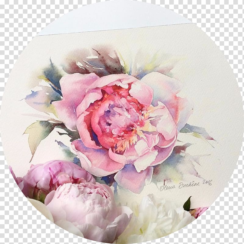 Watercolor painting Watercolour Flowers Artist, watercolor peony transparent background PNG clipart