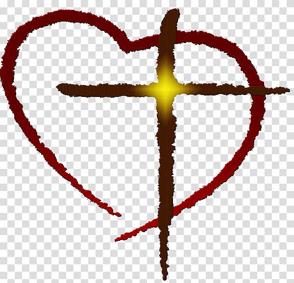 Christian cross Christianity Heart, christian cross transparent background PNG clipart
