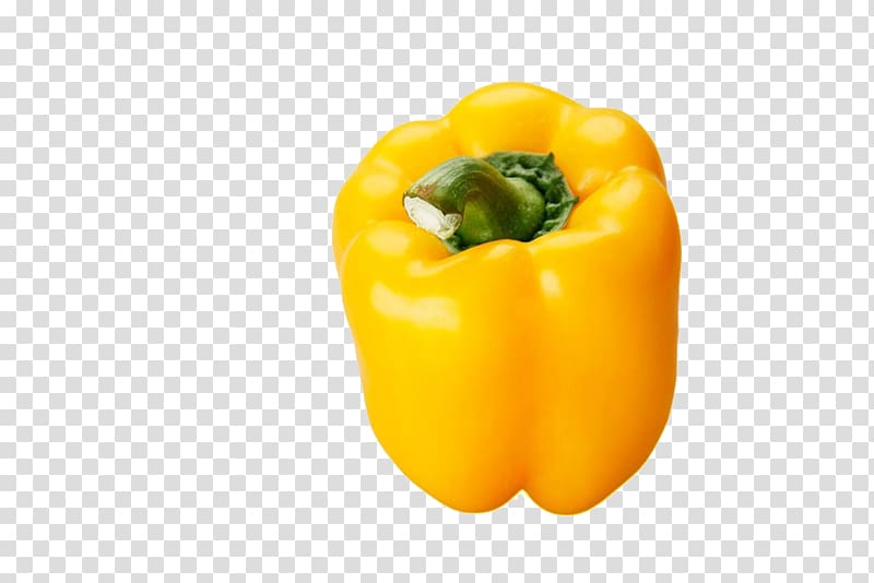 Yellow pepper Bell pepper Vegetarian cuisine, Yellow pepper transparent background PNG clipart