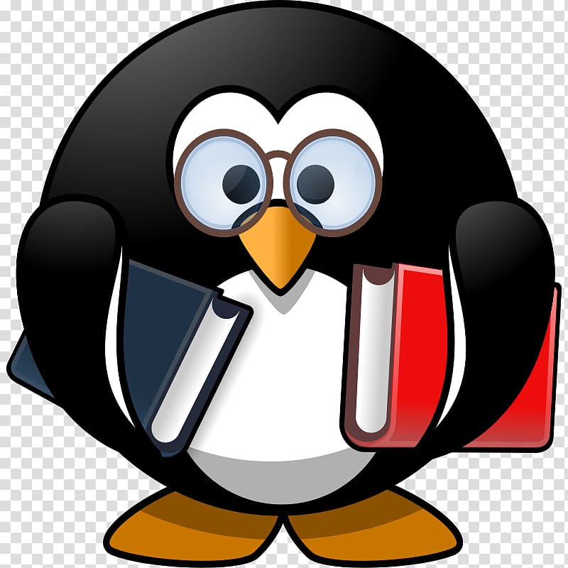 365 Penguins Reading , Penguin transparent background PNG clipart