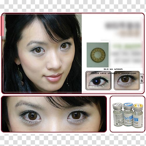 Circle contact lens Contact Lenses Eyelash extensions Iris Eye liner, Korean Barbie transparent background PNG clipart