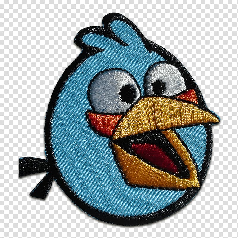 Embroidered patch Iron-on Angry Birds Android Embroidery, kinder transparent background PNG clipart