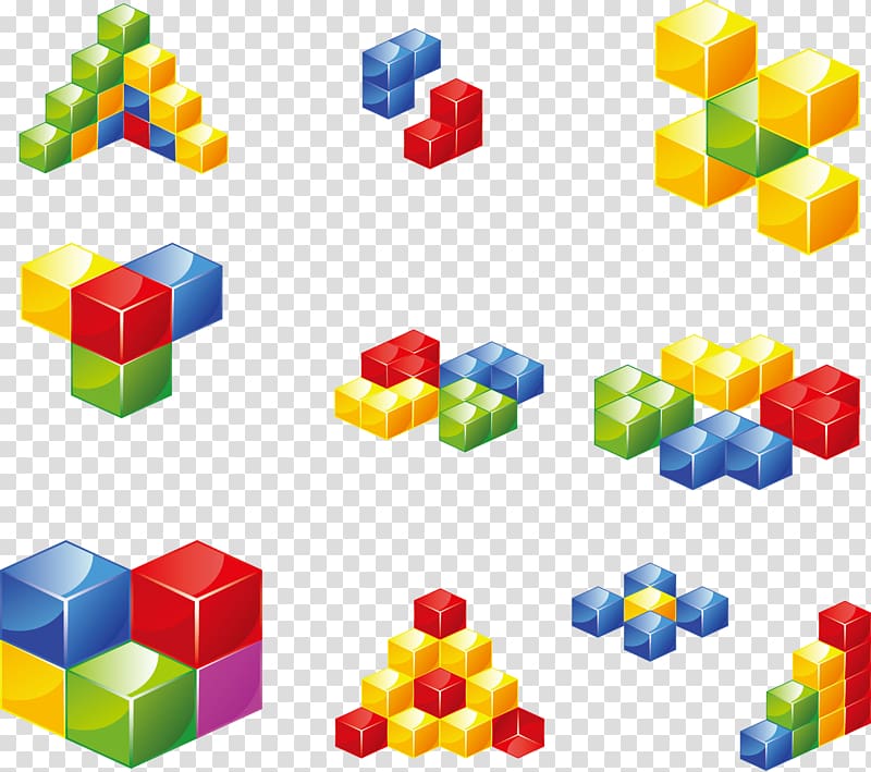 3D computer graphics Cube, Daquan Cube transparent background PNG clipart