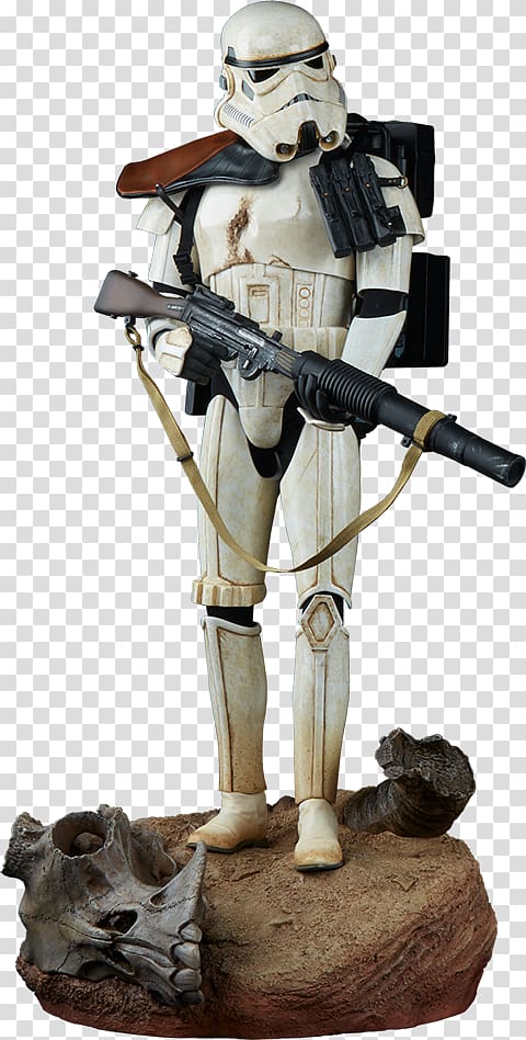 Stormtrooper Statue Chewbacca Figurine Sandtrooper, stormtrooper transparent background PNG clipart