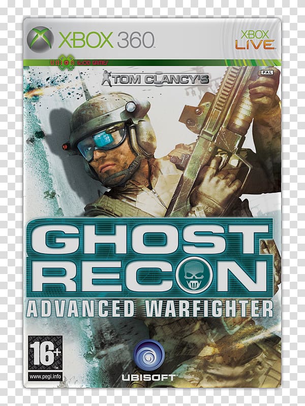 Tom Clancy\'s Ghost Recon Advanced Warfighter 2 Tom Clancy\'s Ghost Recon: Future Soldier Xbox 360 PlayStation 2, Tom Clancys Ghost Recon Advanced Warfighter transparent background PNG clipart