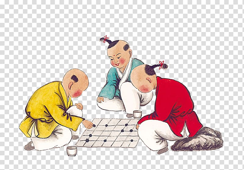 Xiangqi Go Reversi Chess u68cbu7c7b, Kids playing chess transparent background PNG clipart