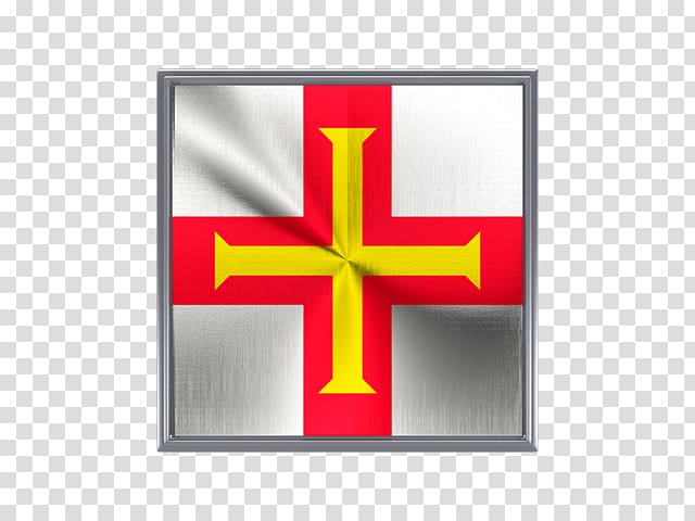 Flag of Guernsey Bailiwick of Guernsey Jersey, metal square transparent background PNG clipart