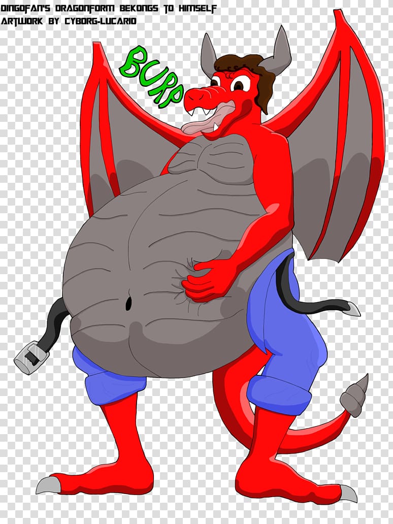 Dragon's Domain Art Character, belly fat transparent background PNG clipart