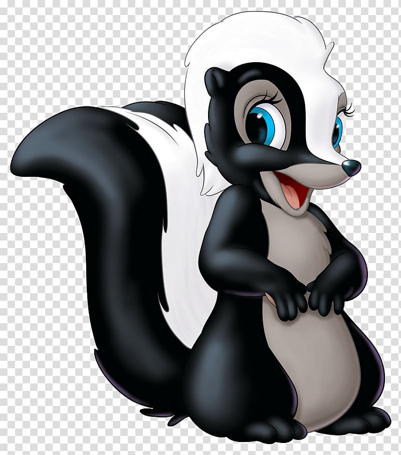 Thumper Bambi, a Life in the Woods Drawing Film, skunk transparent background PNG clipart