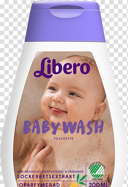 Lotion Baby shampoo Infant Libero Baby Wash, baby washing up transparent background PNG clipart