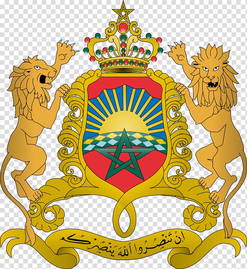 Coat of arms of Morocco Flag of Morocco Royal coat of arms of the United Kingdom, Morocco transparent background PNG clipart