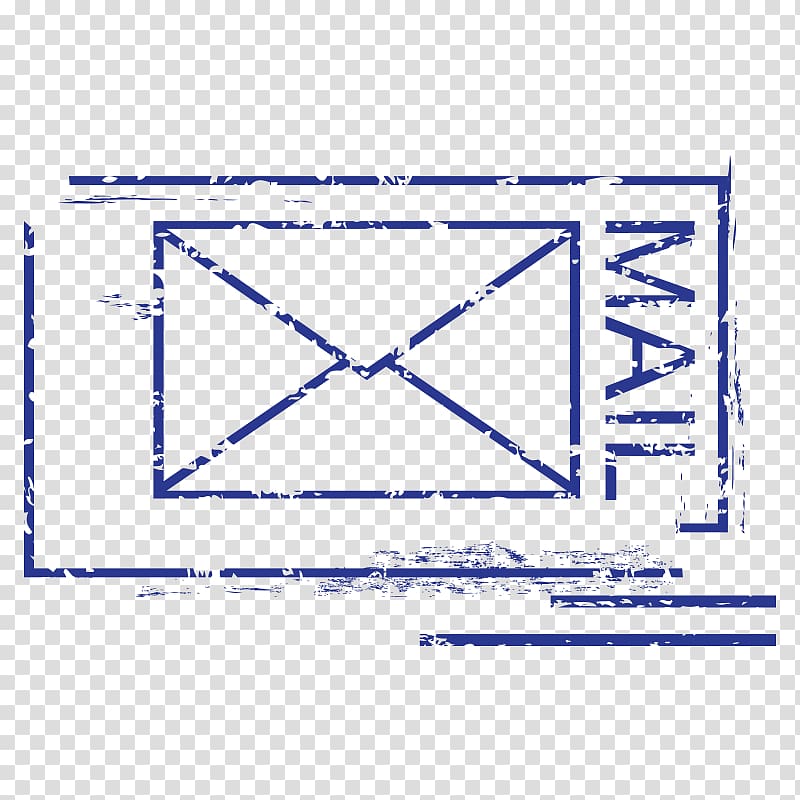 blue mail illustration, Paper Postmark Envelope Postage stamp, Postmark stamp,seal transparent background PNG clipart