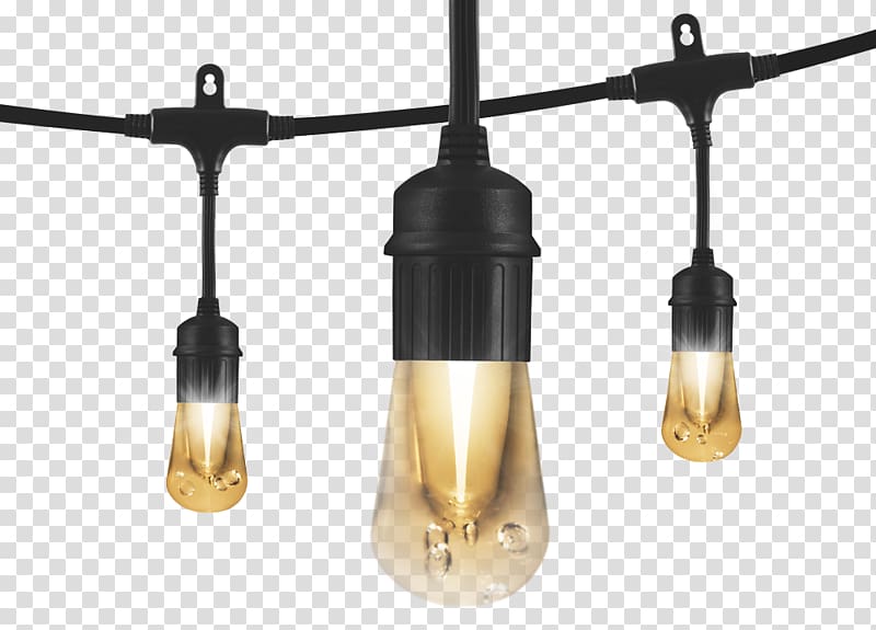 Rope light LED lamp Landscape lighting, string lights lighting transparent background PNG clipart