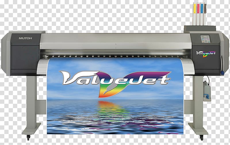 Wide-format printer Printing Mutoh Europe nv Dye-sublimation printer, printer transparent background PNG clipart