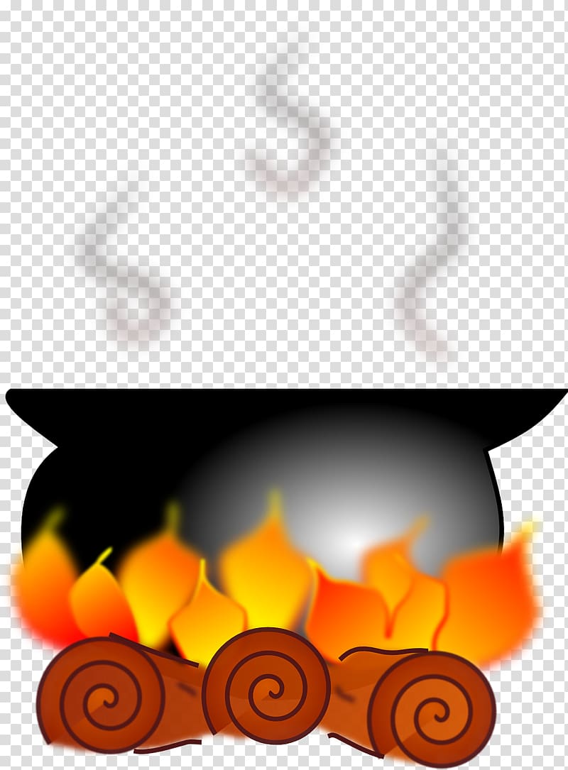 Pilaf Kazan Moisture Cauldron Bonfire, Burning Firewood transparent background PNG clipart
