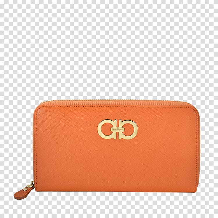 Wallet Orange Leather Designer, Ferragamo leather wallet transparent background PNG clipart