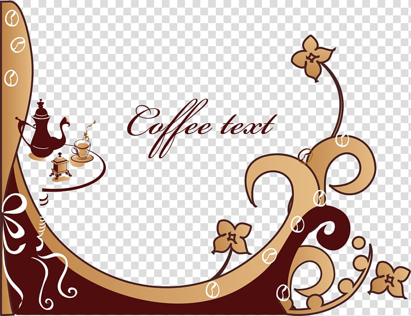 Coffee Espresso Cafe, Coffee pattern transparent background PNG clipart