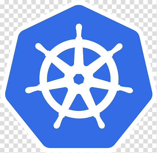 white and blue ship wheel illustration, Kubernetes Logo transparent background PNG clipart
