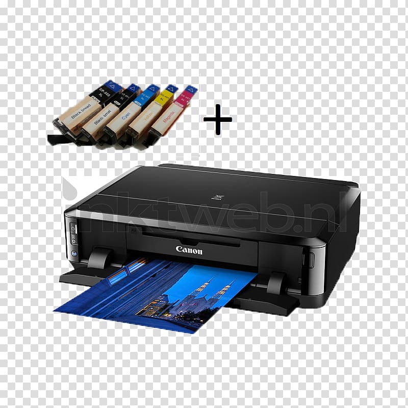 Inkjet printing Printer Canon PIXMA iP7250 Ink cartridge, Canon printer transparent background PNG clipart