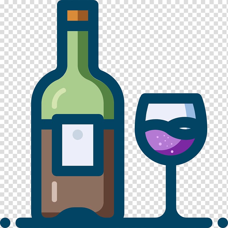 Red Wine Common Grape Vine Champagne Bottle, beer glass transparent background PNG clipart