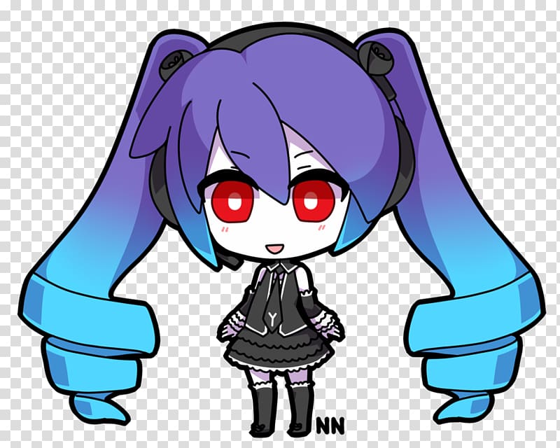 Hatsune Miku: Project DIVA 2nd Chibi Drawing Anime, infinity transparent background PNG clipart