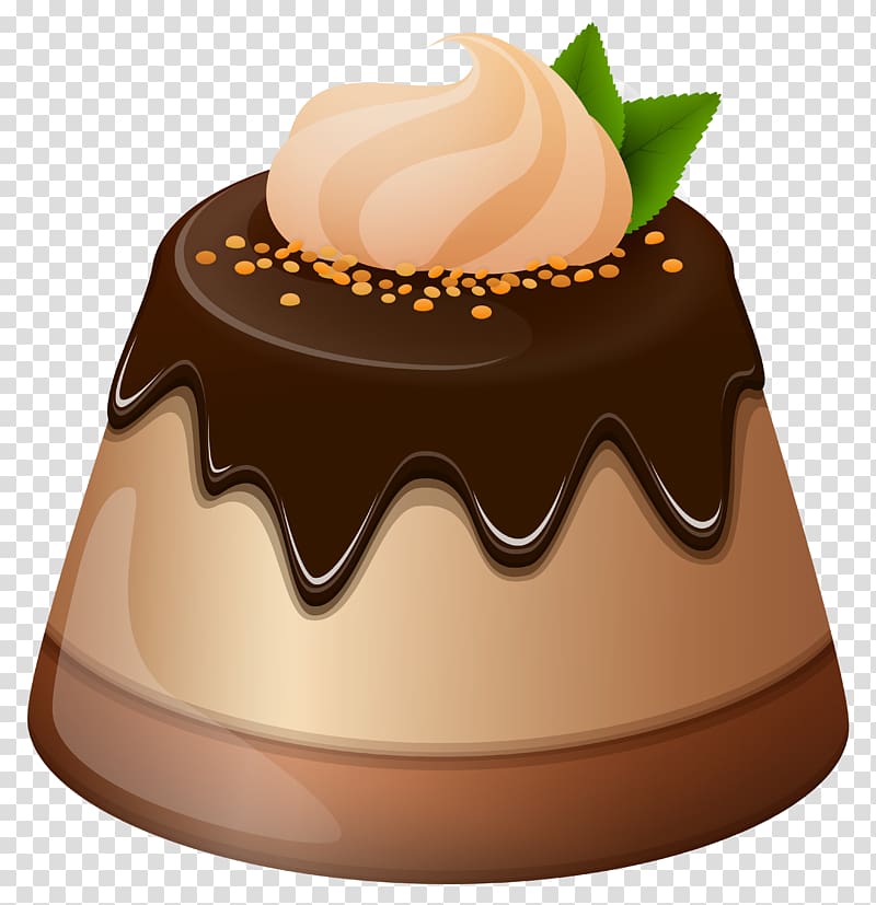 Chocolate cake Cupcake Cream Birthday cake Chocolate pudding, cake transparent background PNG clipart