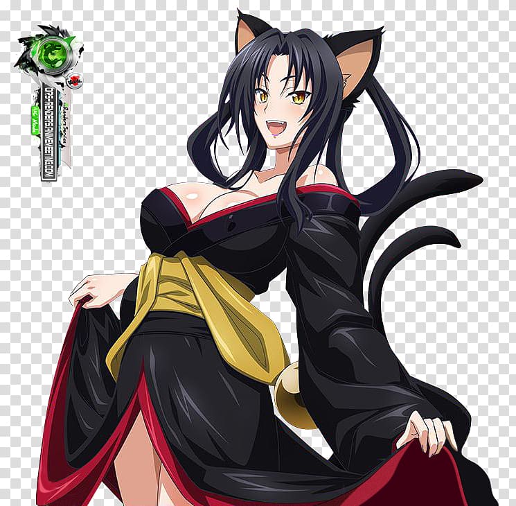 High School DxD Akeno Himejima Anime Rossweisse, Anime transparent background PNG clipart