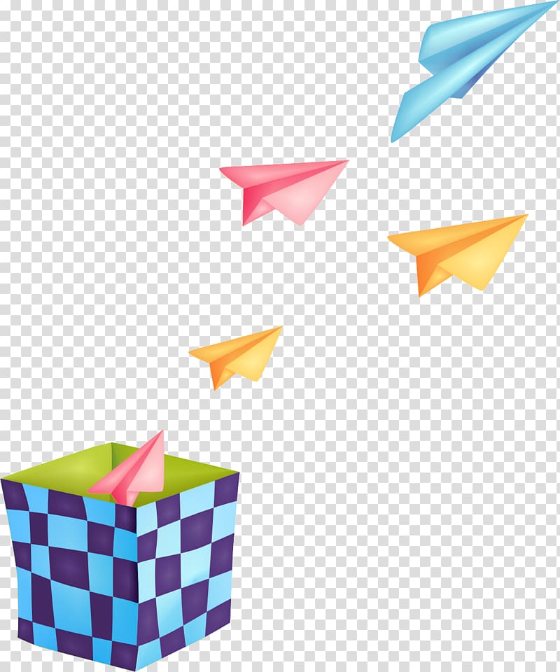 Paper plane Airplane, Color paper airplane transparent background PNG clipart