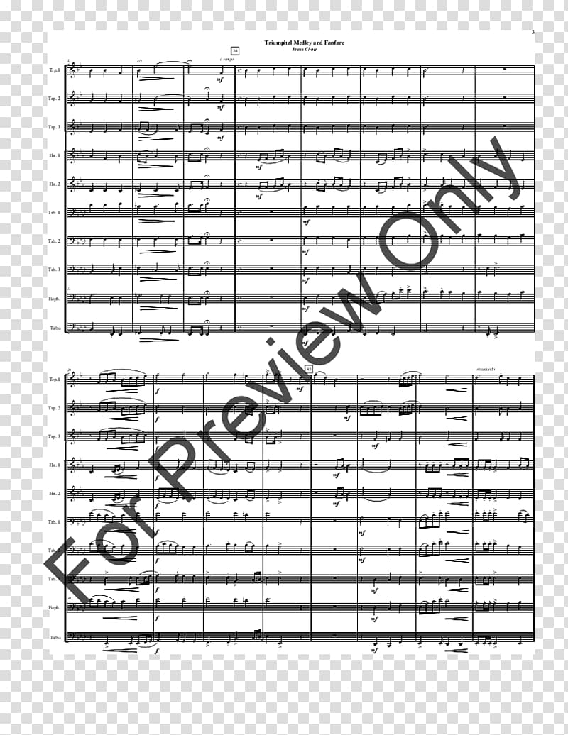 Sheet Music Orchestra Violin Concerto J.W. Pepper & Son, triumphal transparent background PNG clipart