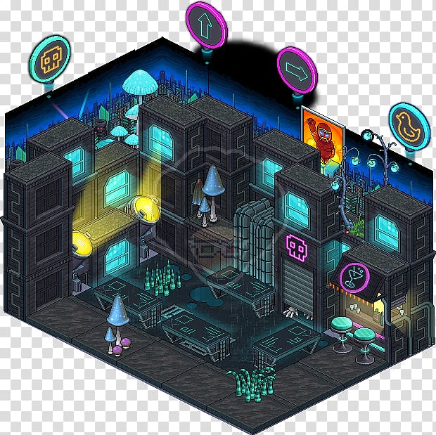 Habbo Cyberpunk Game Virtual community City, Habbo transparent background PNG clipart