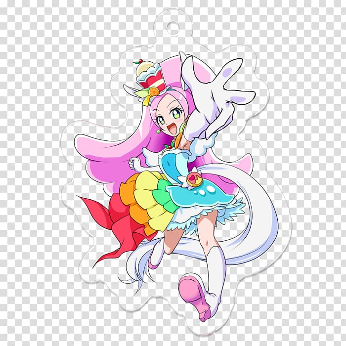 Parfait Pretty Cure Shōjo manga Macaron Magical girl, pixiv transparent background PNG clipart