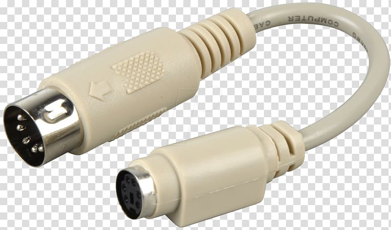 Coaxial cable PS/2 port DIN connector Cable television Electrical cable, others transparent background PNG clipart