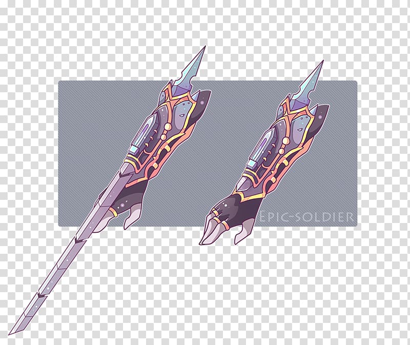 Melee weapon Sword Gun Browning Hi-Power, anime spear transparent background PNG clipart