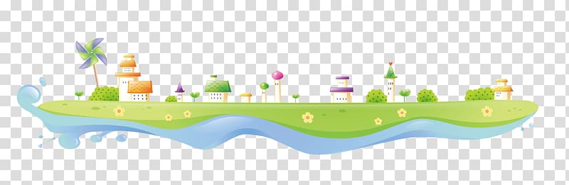 Illustration, The house on the island transparent background PNG clipart