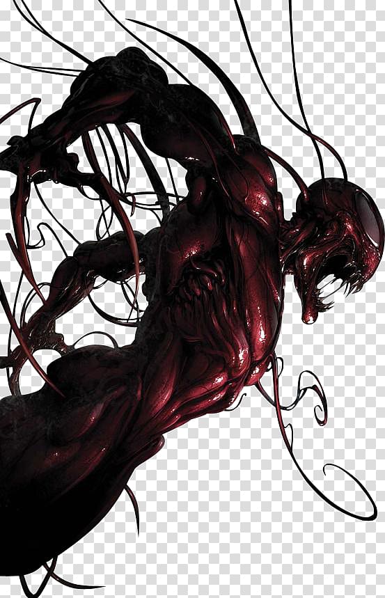 Carnage illustration, Spider-Man Carnage Venom, Carnage transparent background PNG clipart