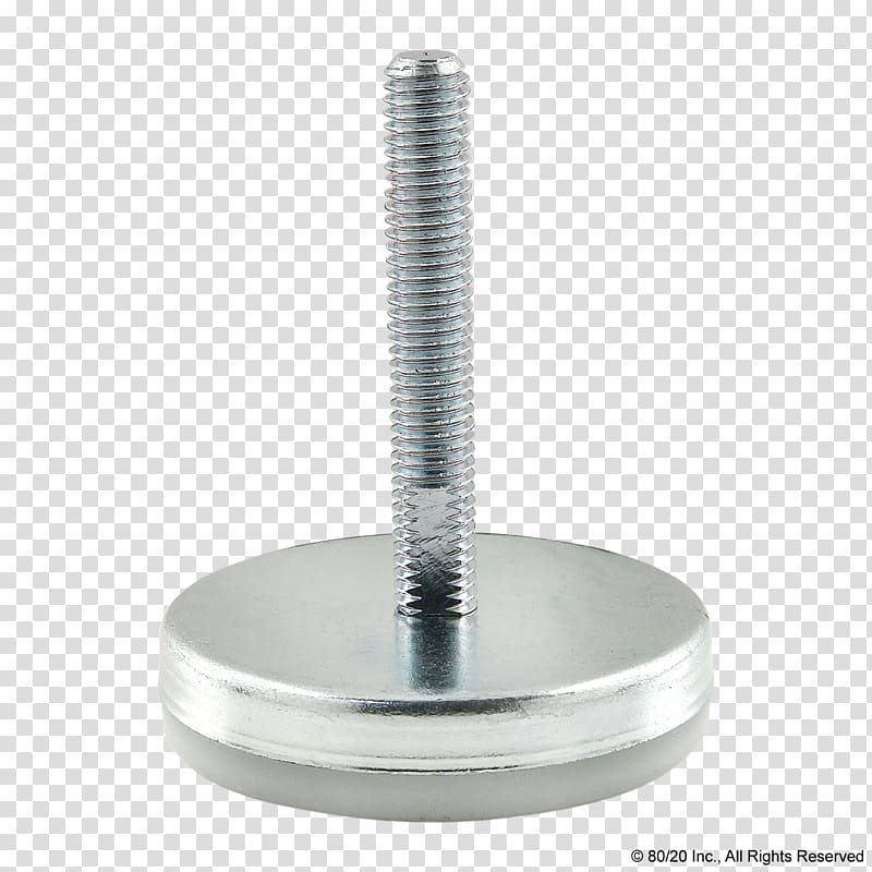 80/20 T-slot nut Nickel plating Base, Number 65 transparent background PNG clipart