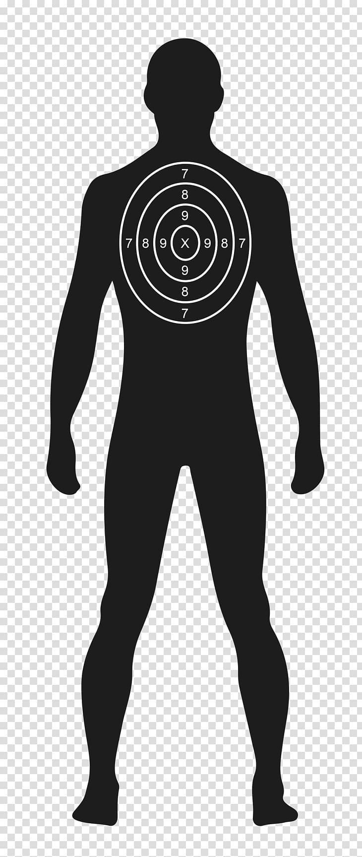 Shooting target Human Target Practice Gun Homo sapiens Character, Target transparent background PNG clipart