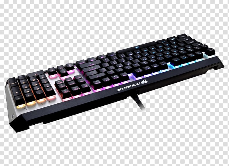 Computer keyboard Gaming keypad Cougar Attack X3 RGB USB Rollover, USB transparent background PNG clipart