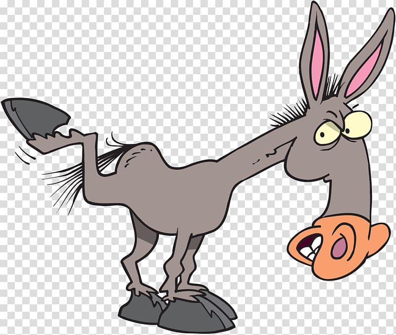 Mule Donkey Horse Cartoon , donkey transparent background PNG clipart