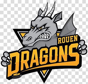 Rouen Dragons logo, Dragons De Rouen Logo transparent background PNG clipart